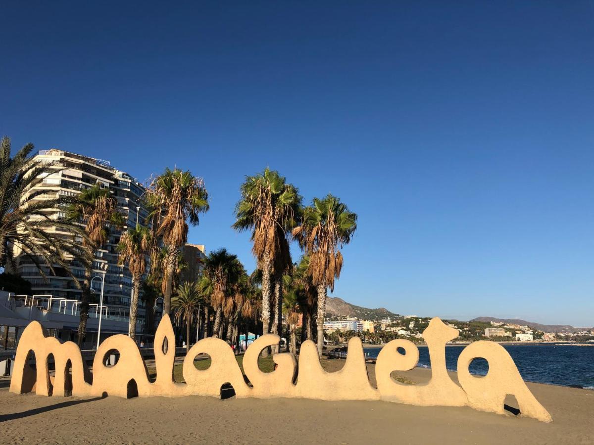 Malaga Playa Centro Ideal Familia Y Amigos Exteriör bild